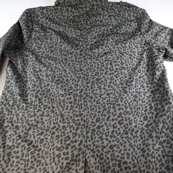 Vigoss Leopard Print Anorak Utility Cargo Outfitted Women L Olive Jacket NWT - Picture 10 of 12